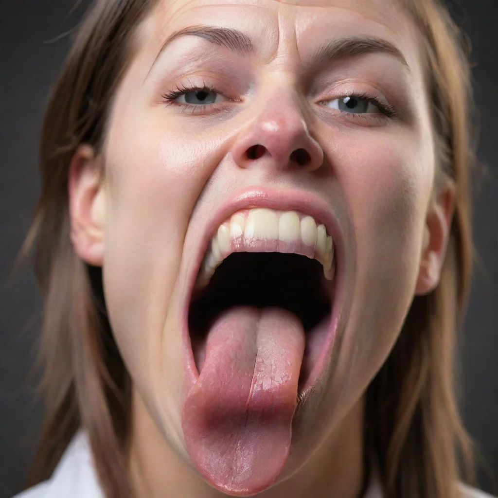 ai amazing overly long tongue awesome portrait 2 wide