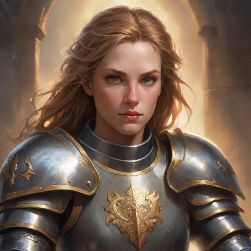 ai amazing paladin in plate mail awesome portrait 2