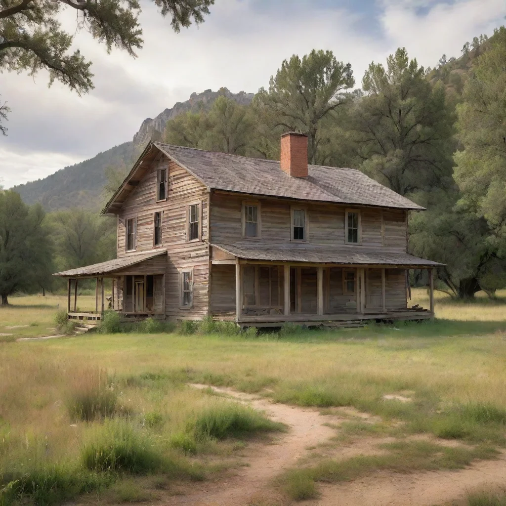 ai amazing peaceful old timey ranch house in nature with no humans pictured awesome portrait 2 wide