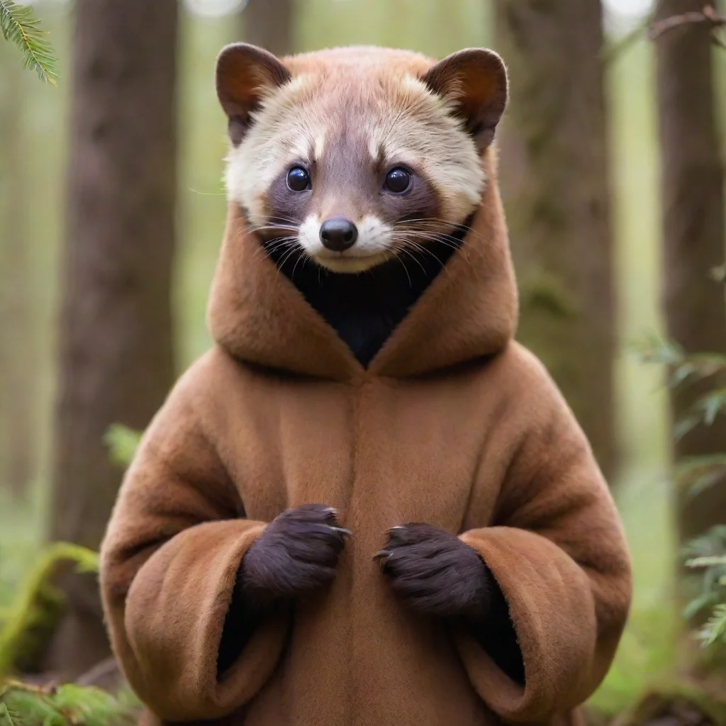 amazing person in a pine marten kigu awesome portrait 2