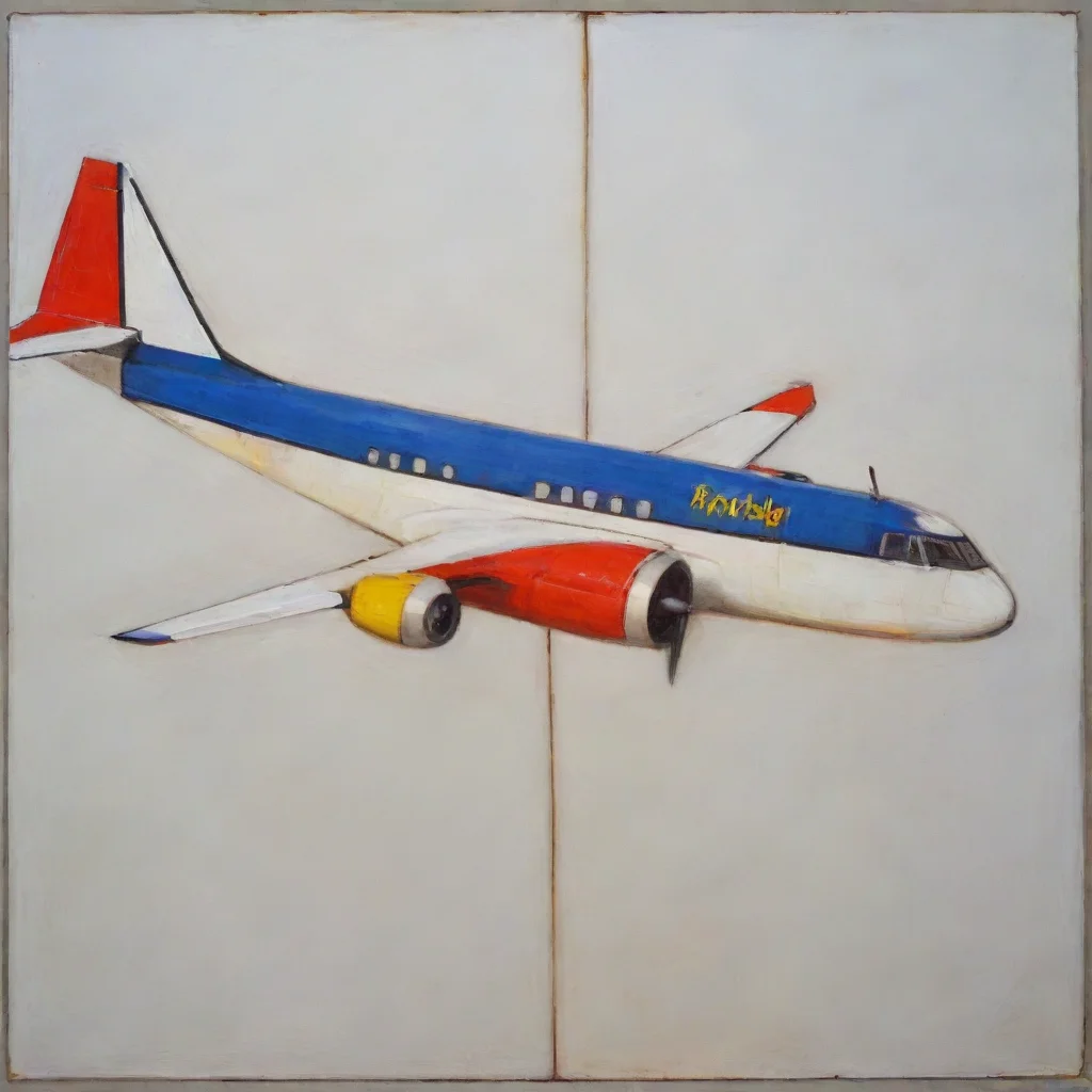 ai amazing piet mondrian airplane awesome portrait 2