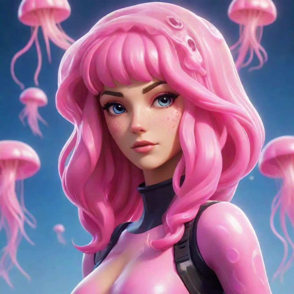  amazing pink jellyfish style fortnite girl skin awesome portrait 2 tall