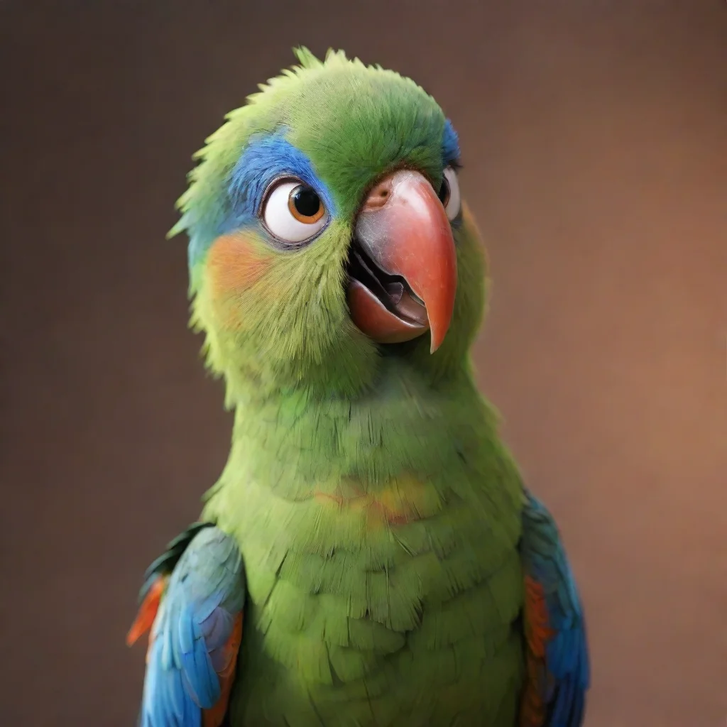 ai amazing pixar style parrot awesome portrait 2