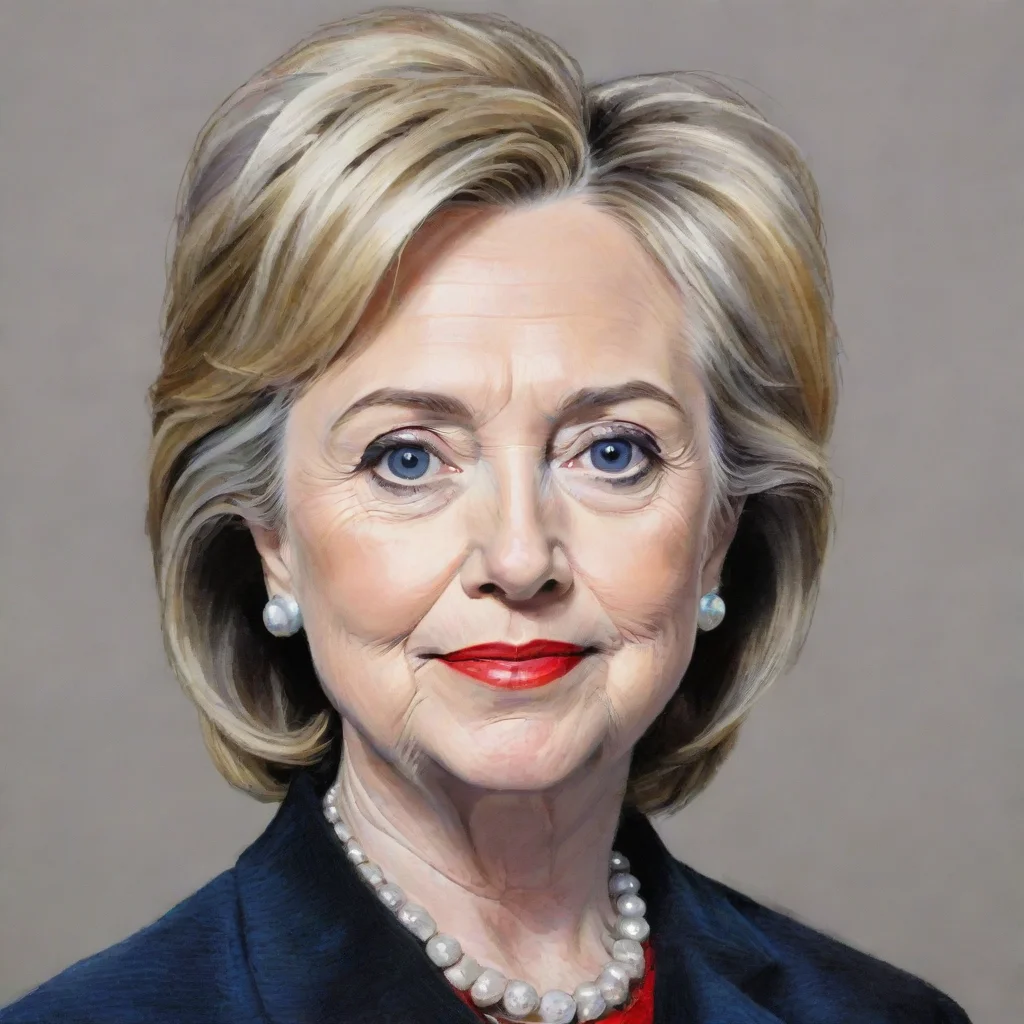 ai amazing poorly drawn hillary clinton awesome portrait 2