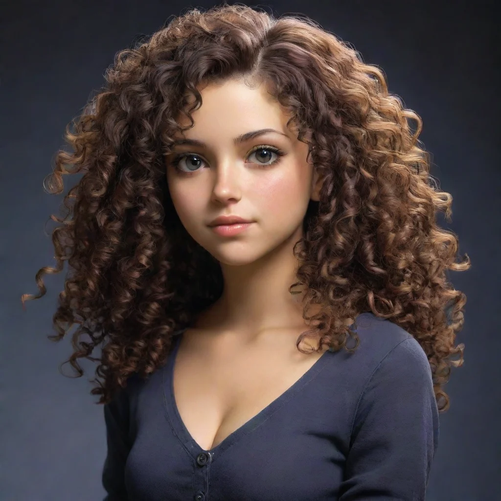 ai amazing ps2 girl with curly hair awesome portrait 2