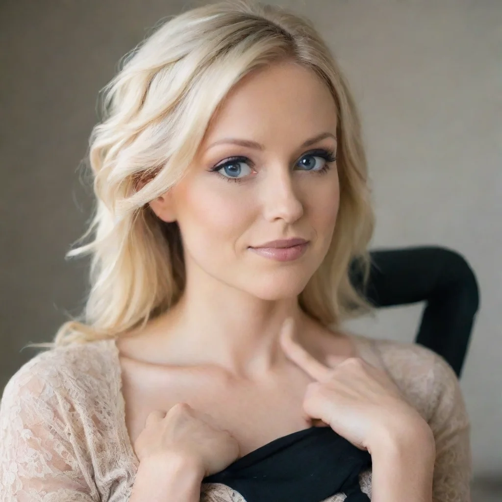 ai amazing quadriplegic blonde woman awesome portrait 2