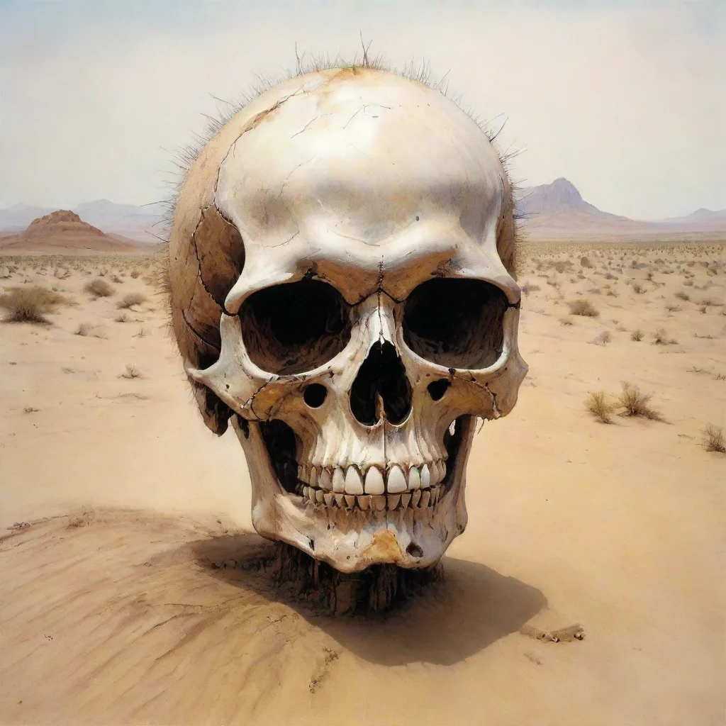  amazing ralph steadman skull in the desert awesome portrait 2