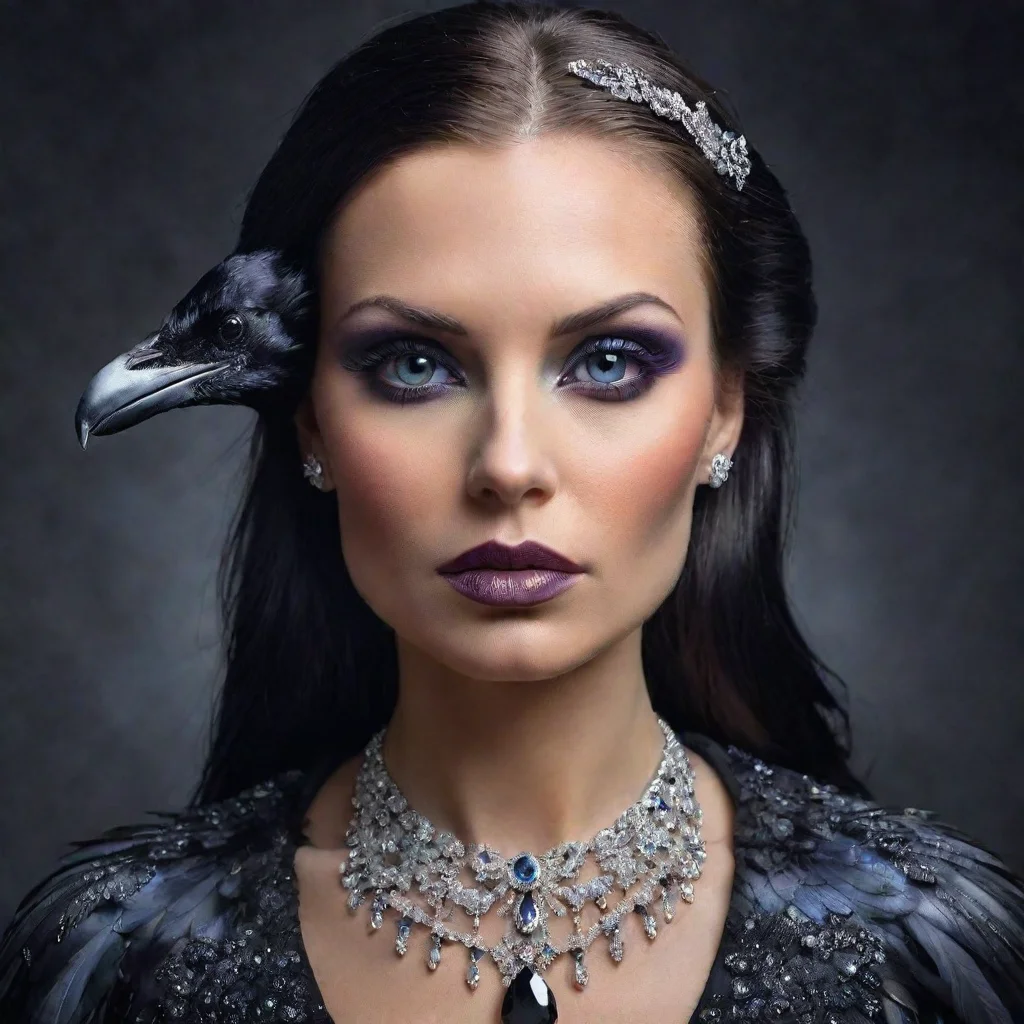 ai amazing ravens wearing diamonds awesome portrait 2
