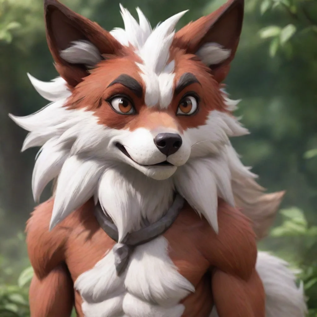 ai amazing realistic lycanroc28midday form 29 lycanroc midday form anthro good looking trending fantastic 1 awesome portrai