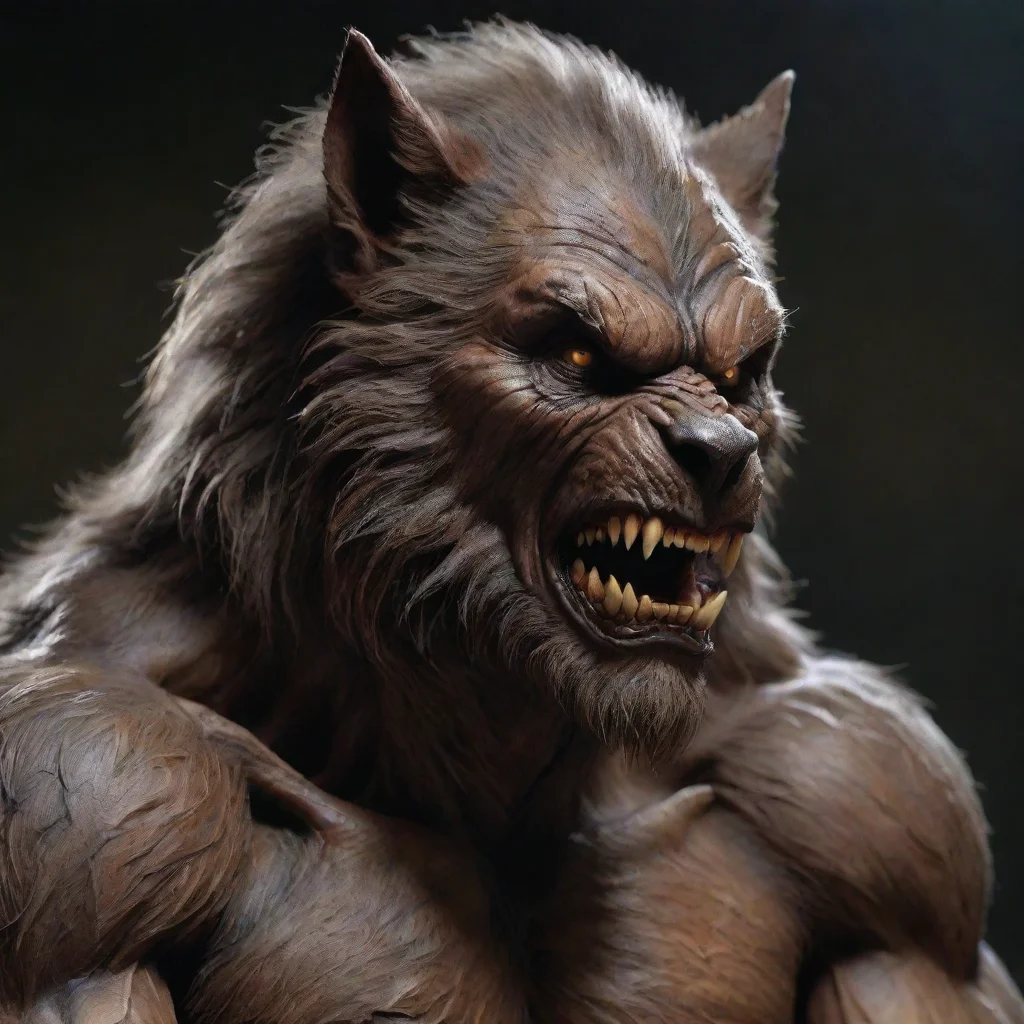 ai amazing realistic werewolfawesome portrait 2 tall