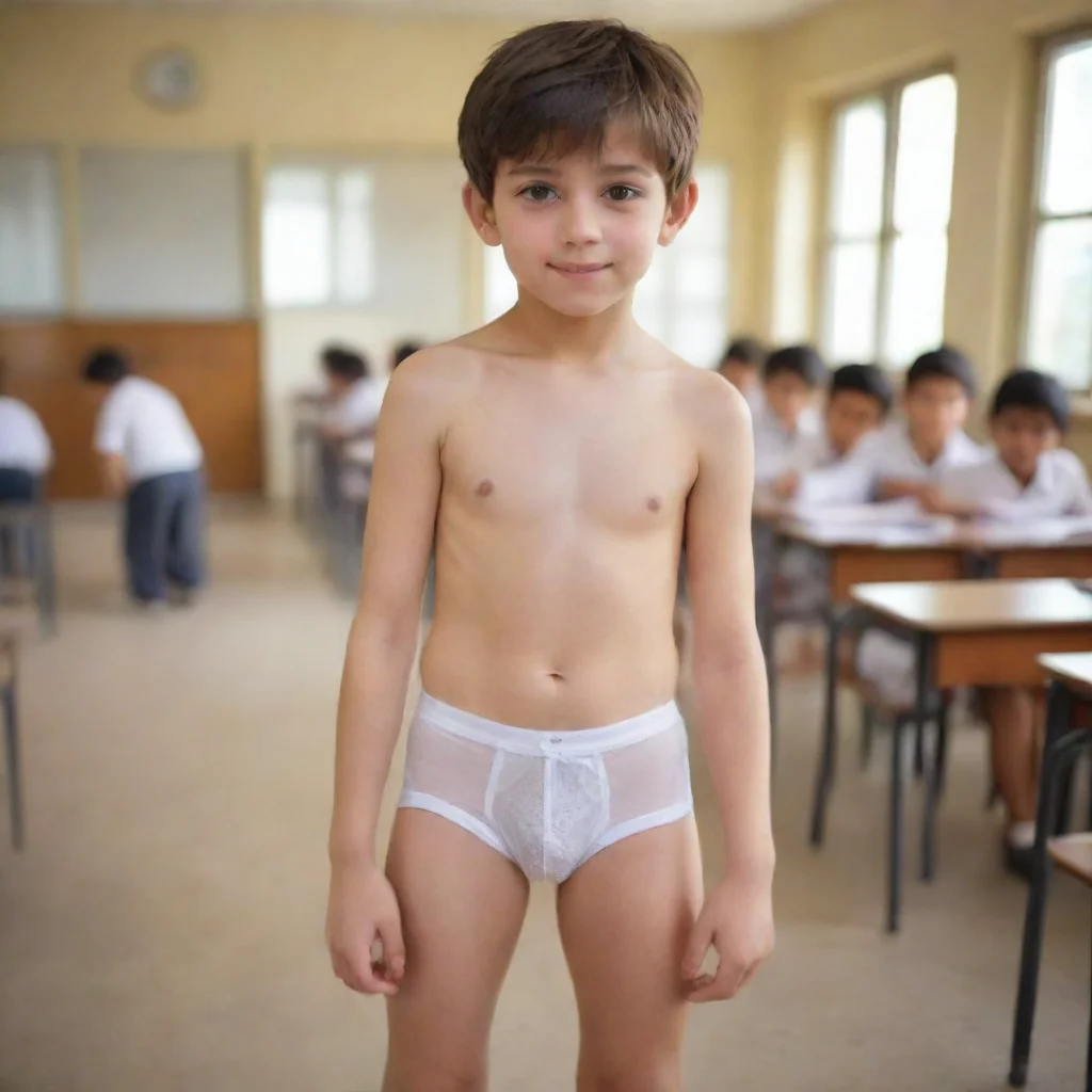 ai amazing realisticschool boywear transparent underpantsin school awesome portrait 2