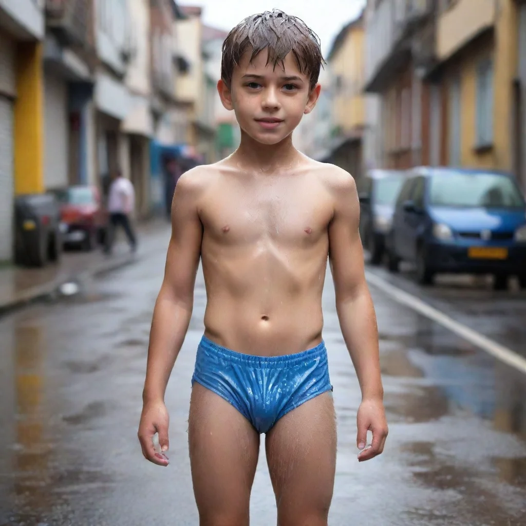 ai amazing realisticschool boywear wet underpantsin street awesome portrait 2
