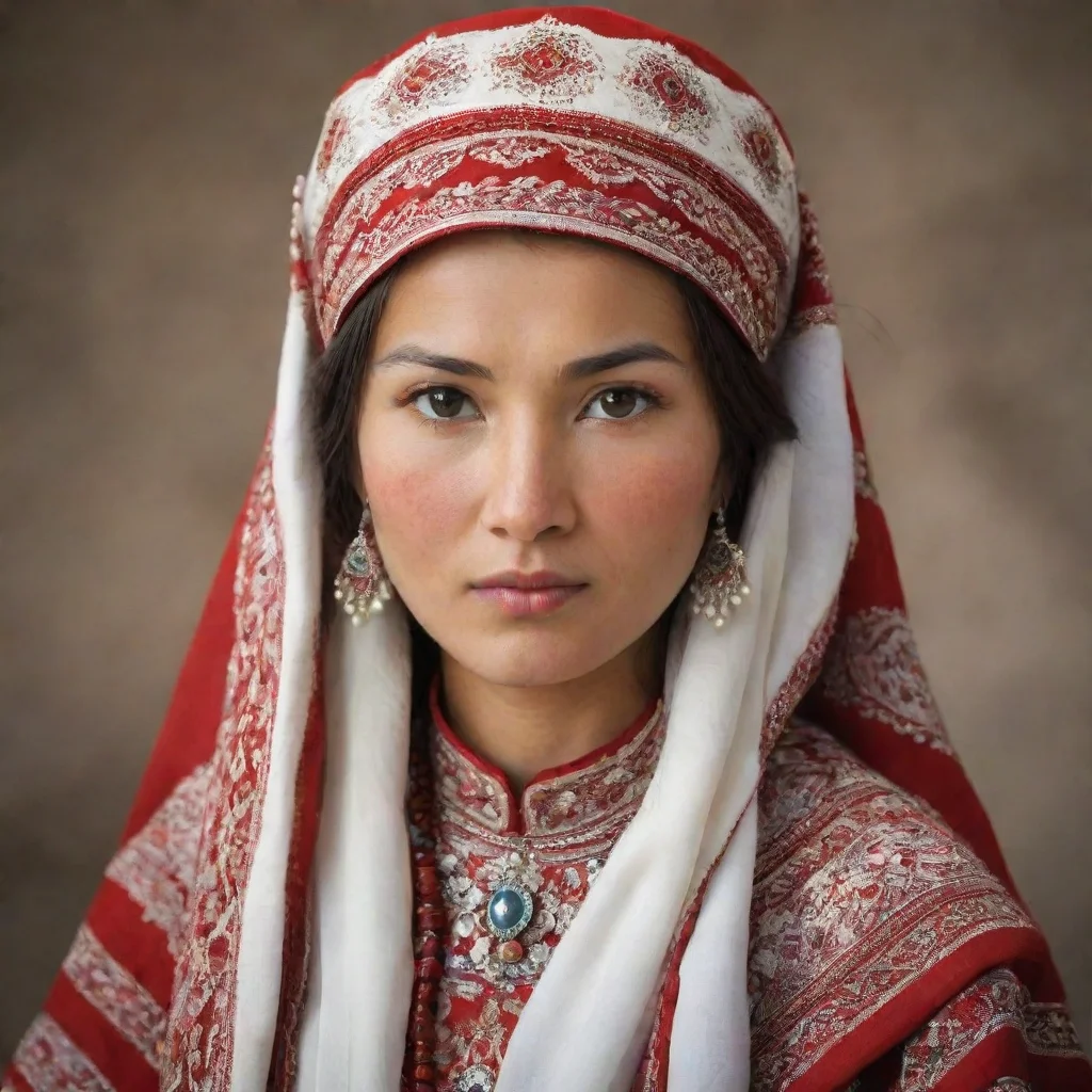 ai amazing red and white central asian shephered awesome portrait 2