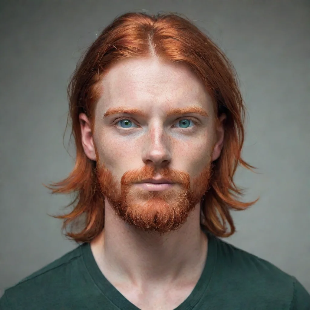 ai amazing red haired guy awesome portrait 2