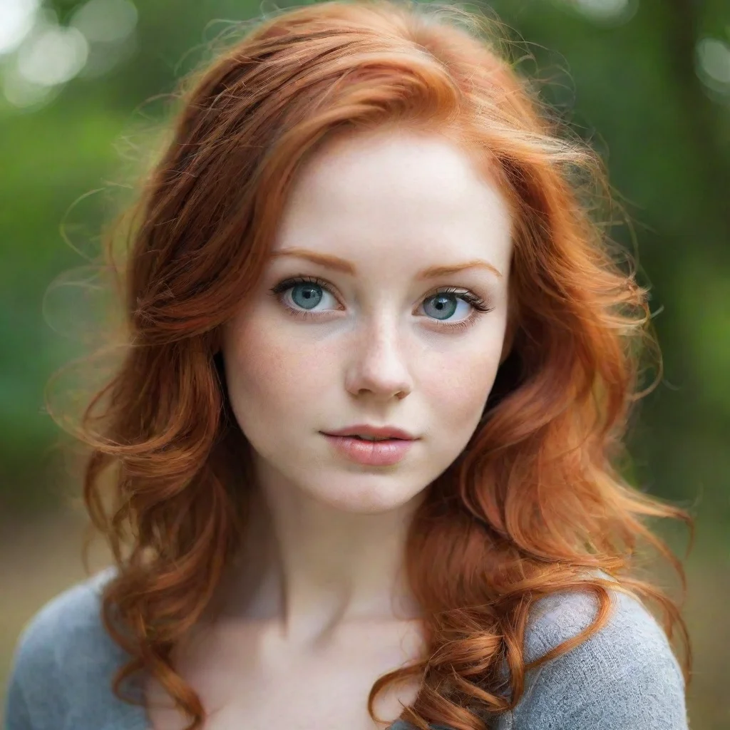 ai amazing redhead girl awesome portrait 2