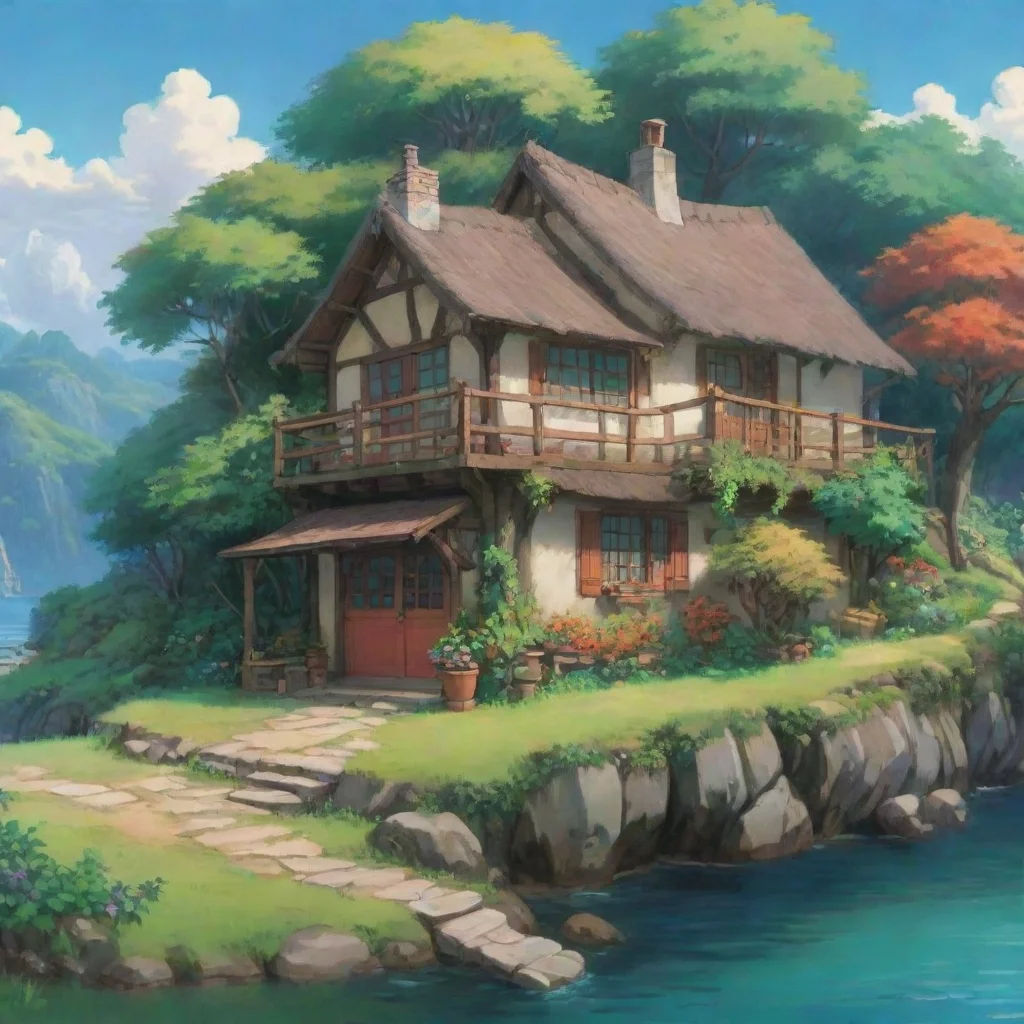 ai amazing relaxing environement studio ghibli calming lowfi cottage calm relax awesome portrait 2 wide