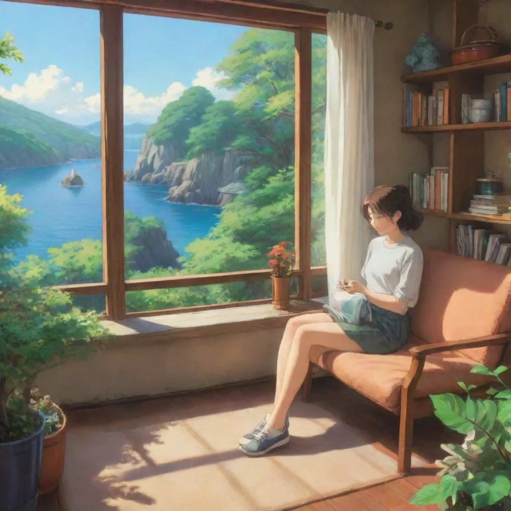  amazing relaxing environment studio ghibli calming lowfi calm bright clear crisp day awesome portrait 2
