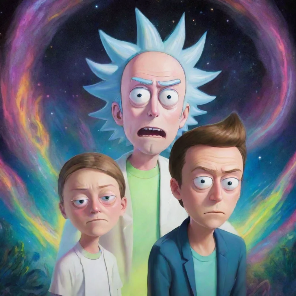 ai amazing rick and morty awesome portrait 2