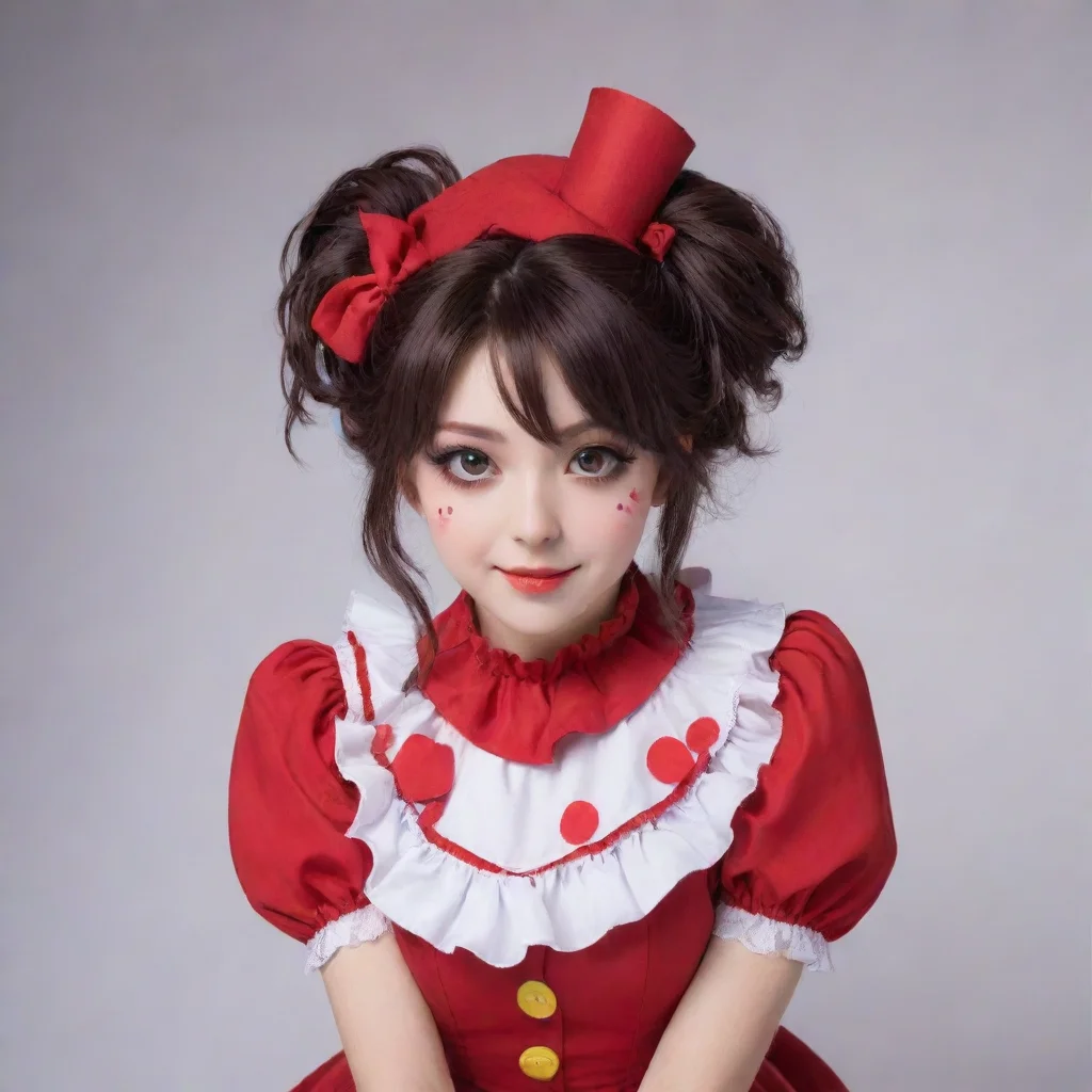 ai amazing rin tohsaka dressed like a clown awesome portrait 2