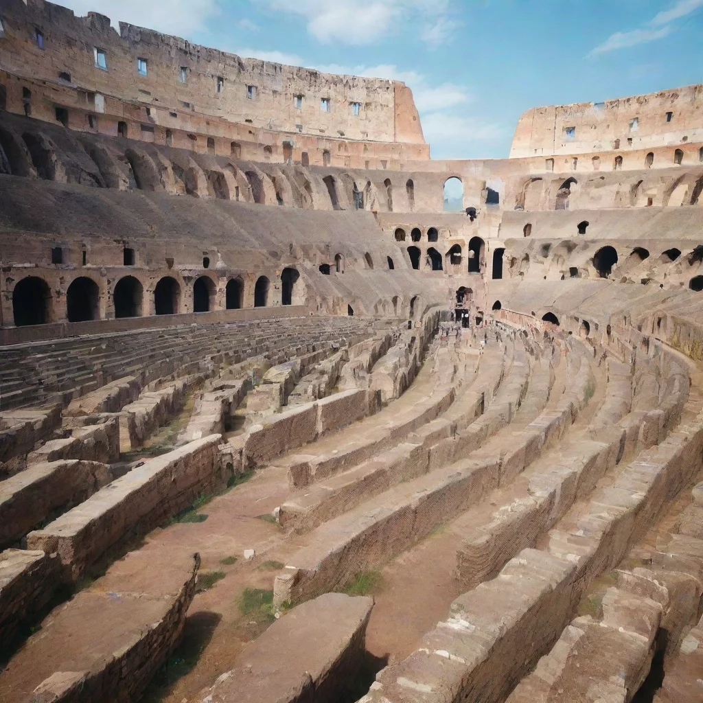 ai amazing roman colloseum arena lovely relaxing lowfi landscape bright crisp colours clear awesome portrait 2 wide