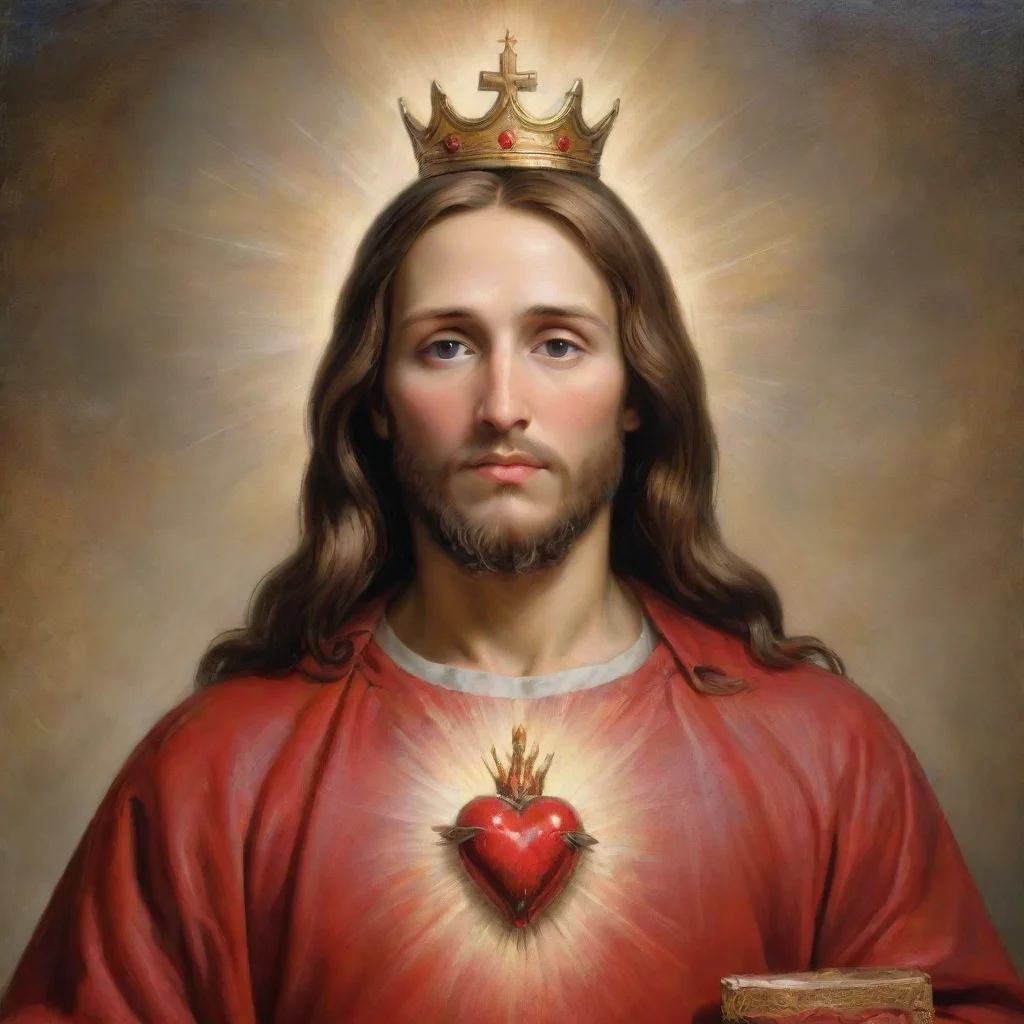 ai amazing sacred heart of jesus awesome portrait 2