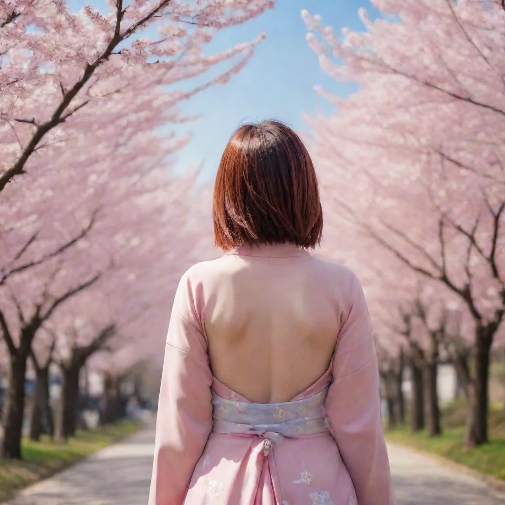 amazing sakura from behind awesome portrait 2