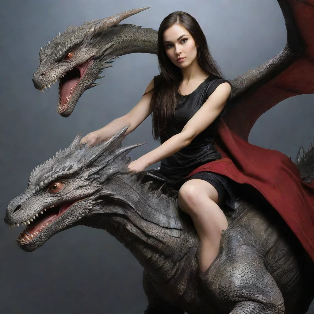 ai amazing sasha grey riding a dragon awesome portrait 2