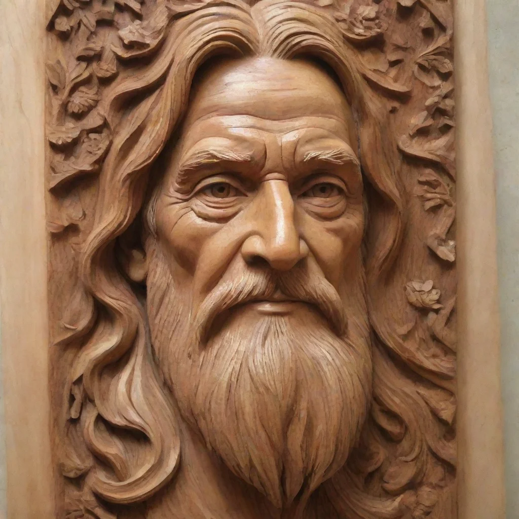 ai amazing satisfying wood carving awesome portrait 2 tall