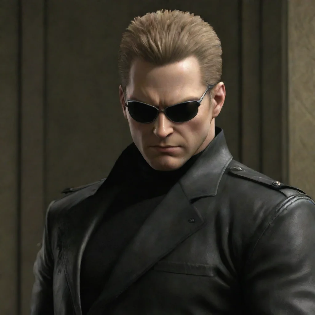 ai amazing scary it seems that you have found your way into my humble abodei am albert wesker awesome portrait 2