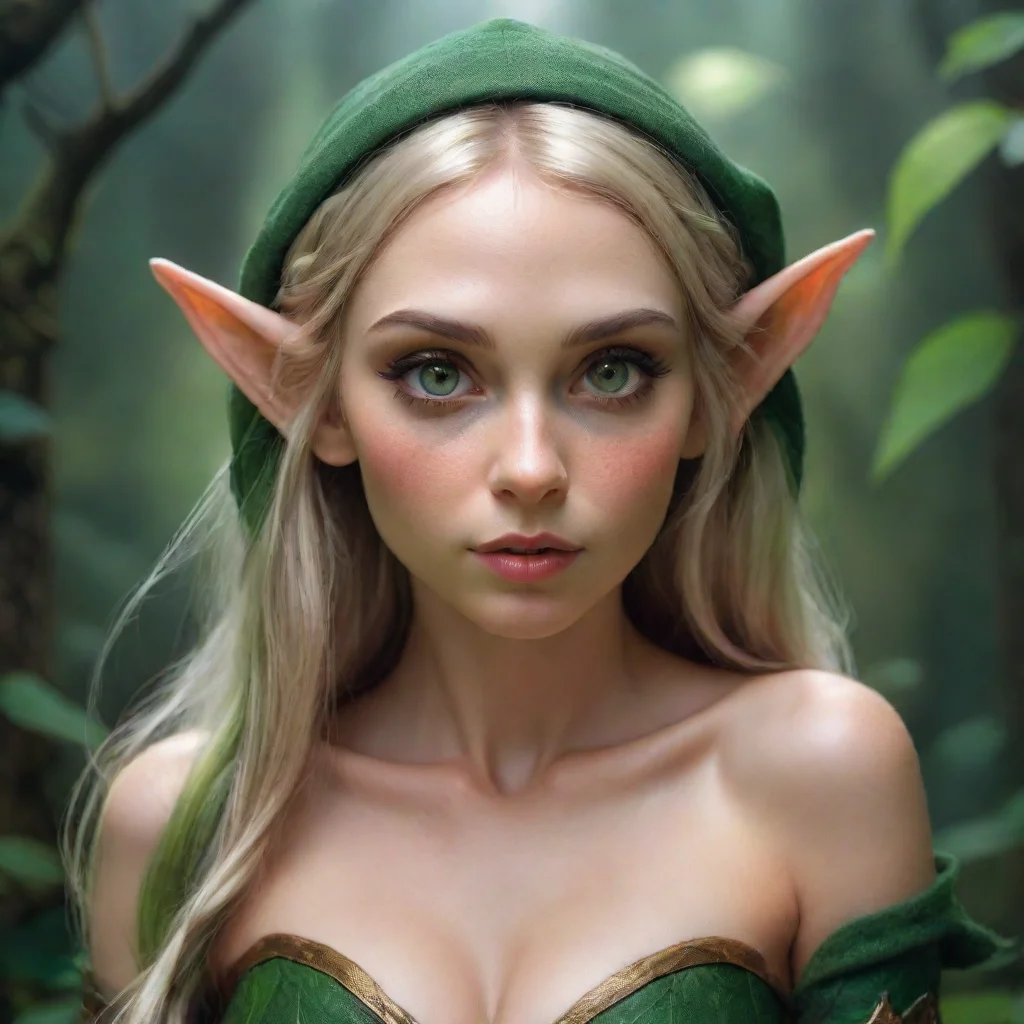 ai amazing seductive elf awesome portrait 2