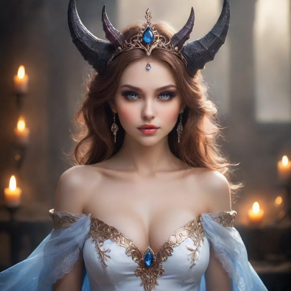 ai amazing seductive feminine beauty grace feminine mage stunning sweet princess demon fantasy majestic awesome portrait 2