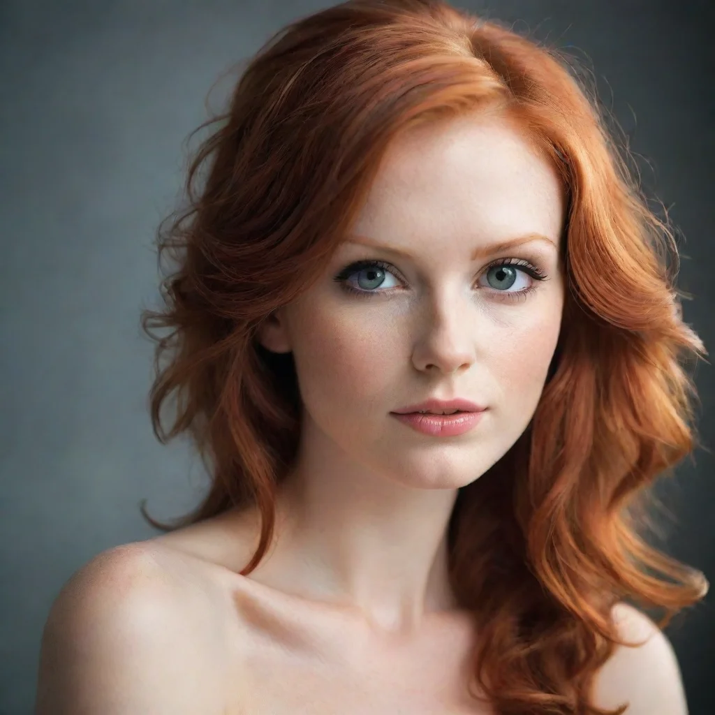 ai amazing seductive redhead woman awesome portrait 2