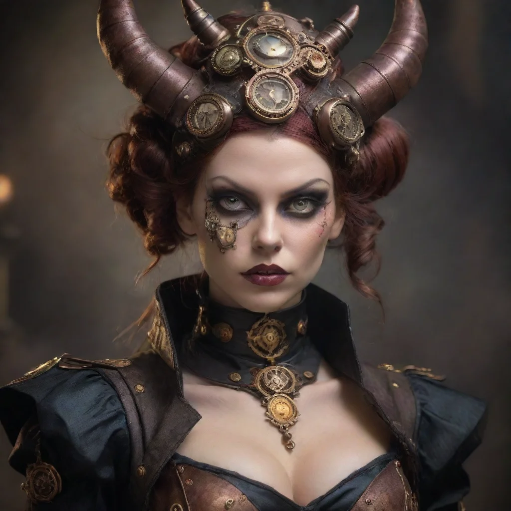  amazing seductive steampunk evil demon awesome portrait 2