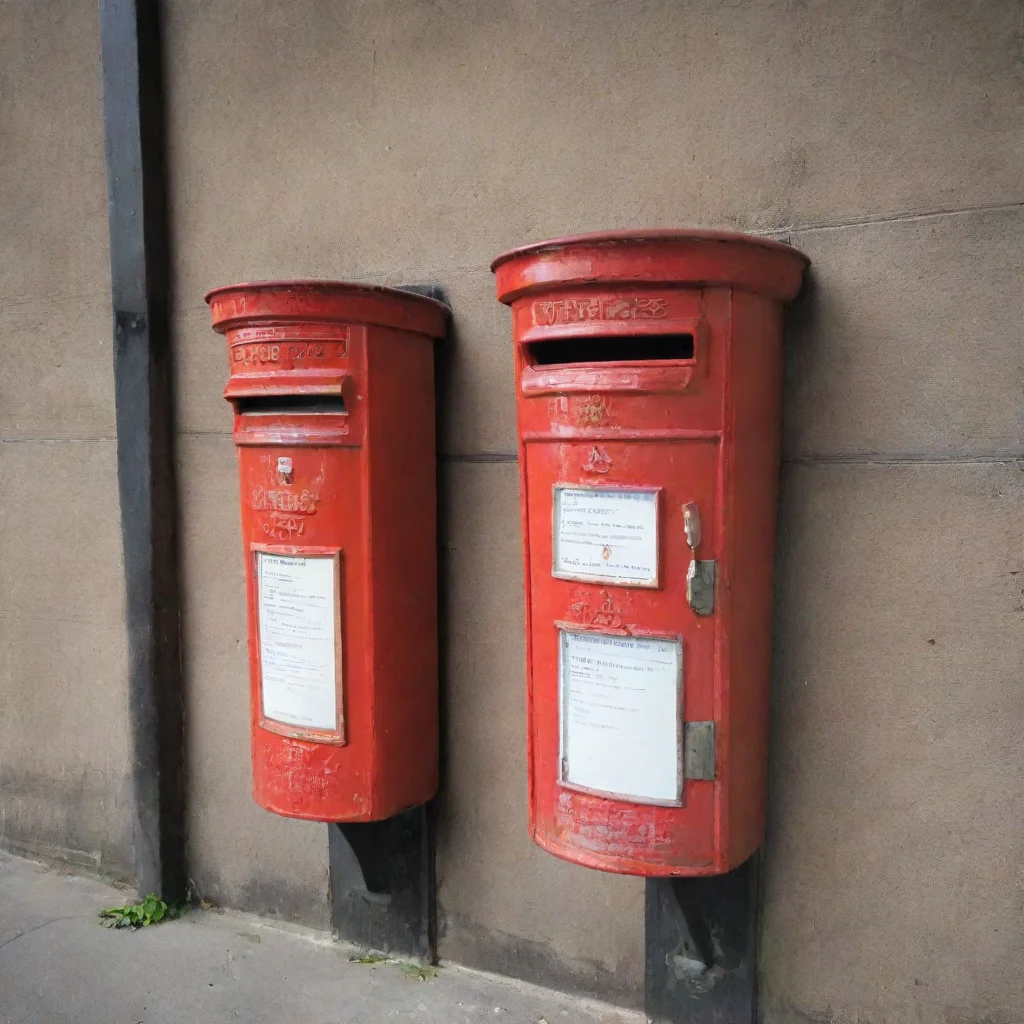 ai amazing several postboxes in row with mails awesome portrait 2