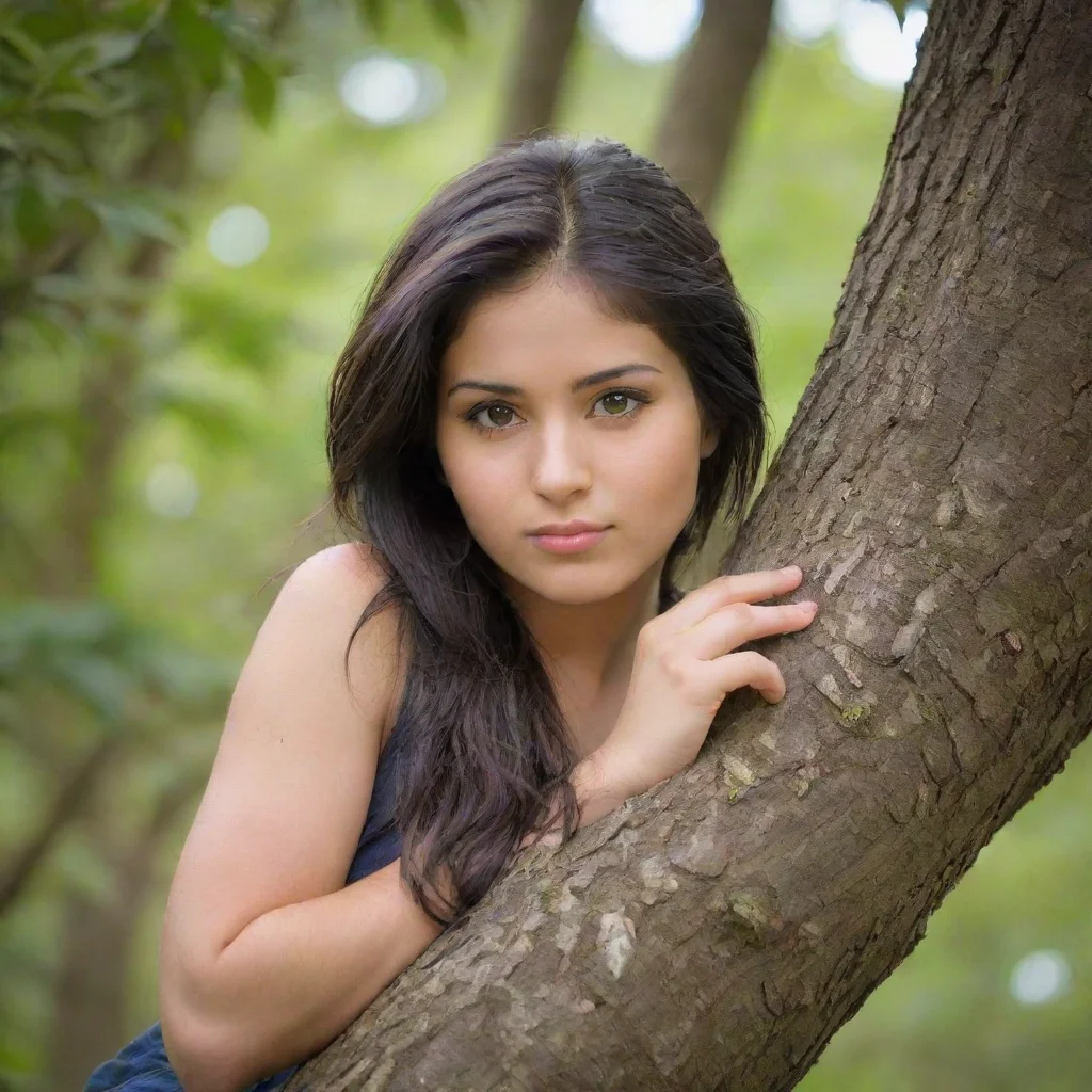  amazing sheena resting on a tree awesome portrait 2