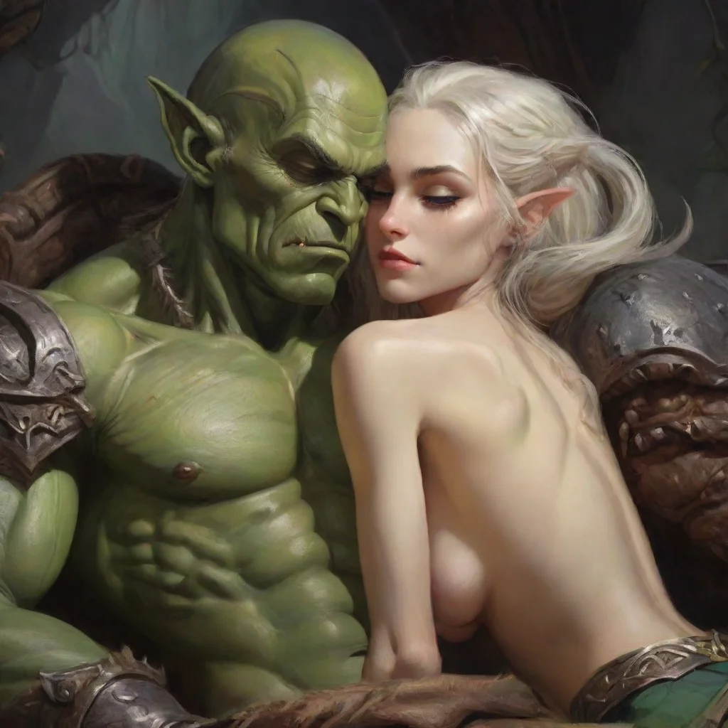 ai amazing skinny high elf sleeps with orc king awesome portrait 2