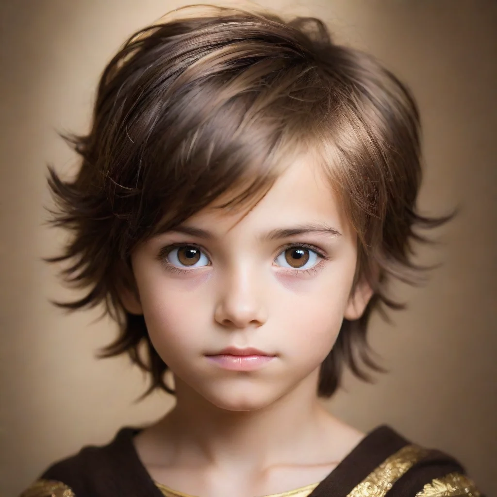 ai amazingboy hair brown and eyes gold miraculous awesome portrait 2