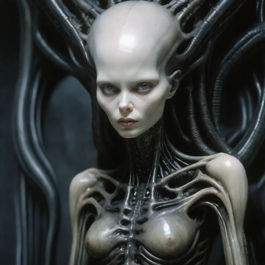 ai amazingstanding tall alien giger paleskinawesome portrait 2