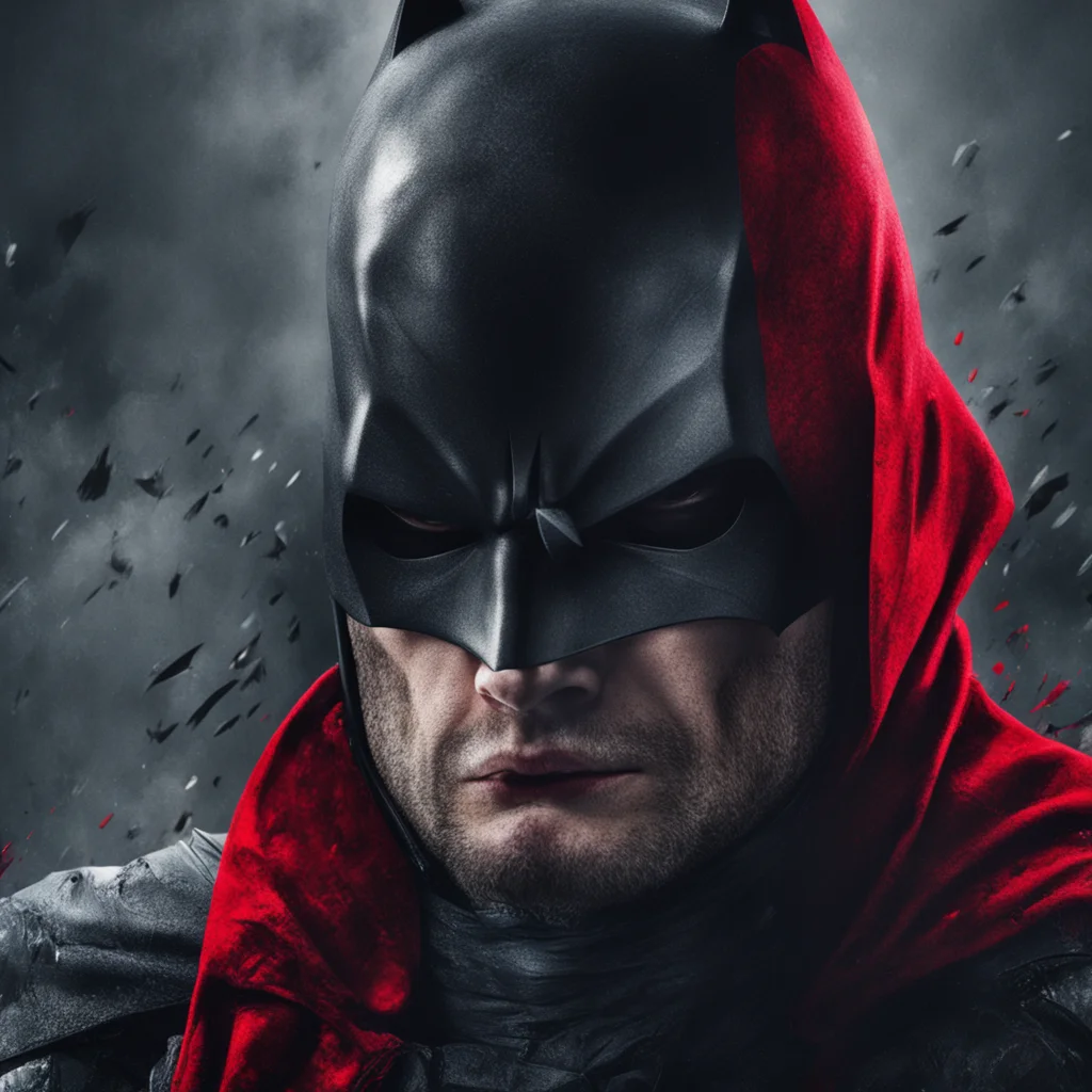  batman film poster with red hood amazing awesome portrait 2