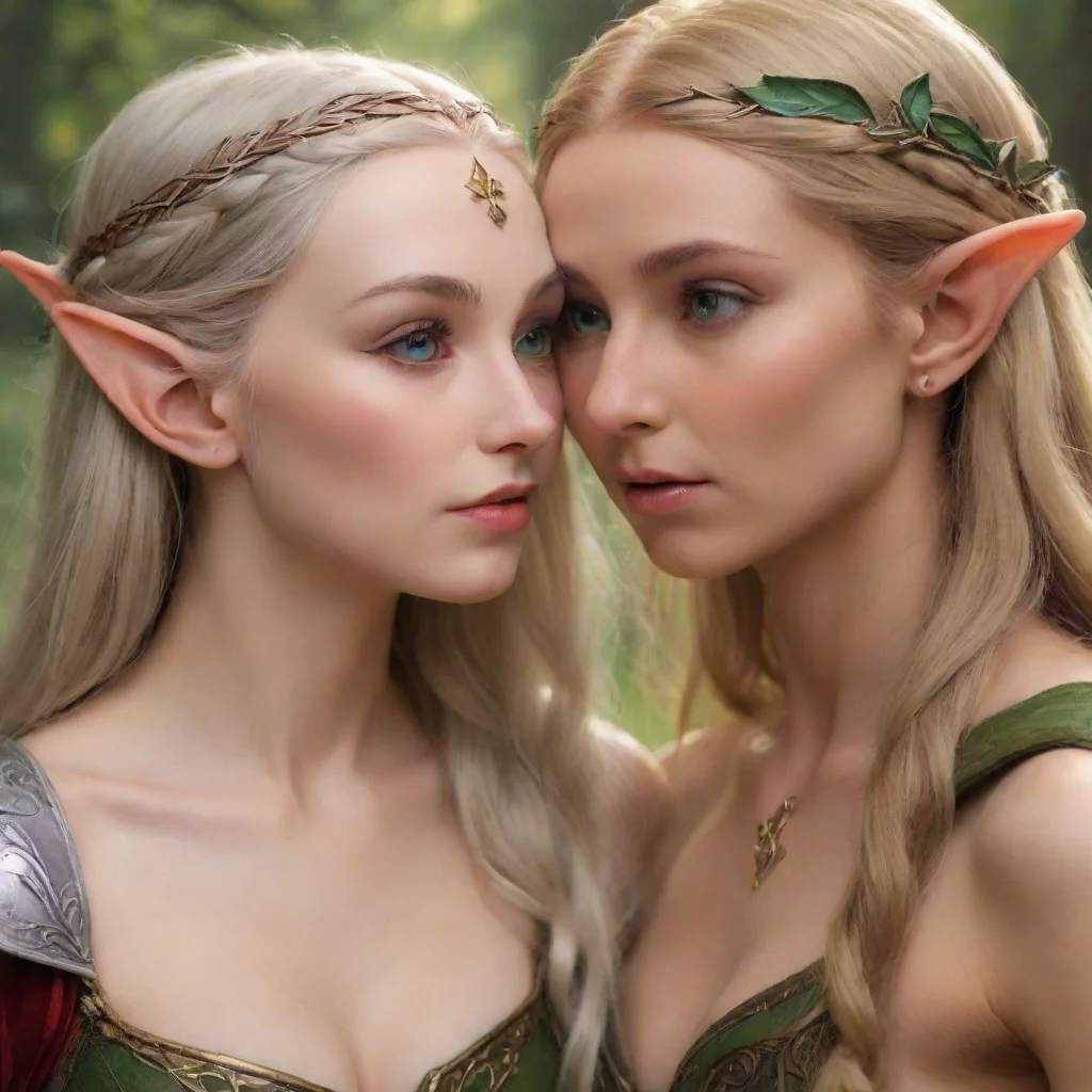 ai elven princess drools as she stares her lover in love