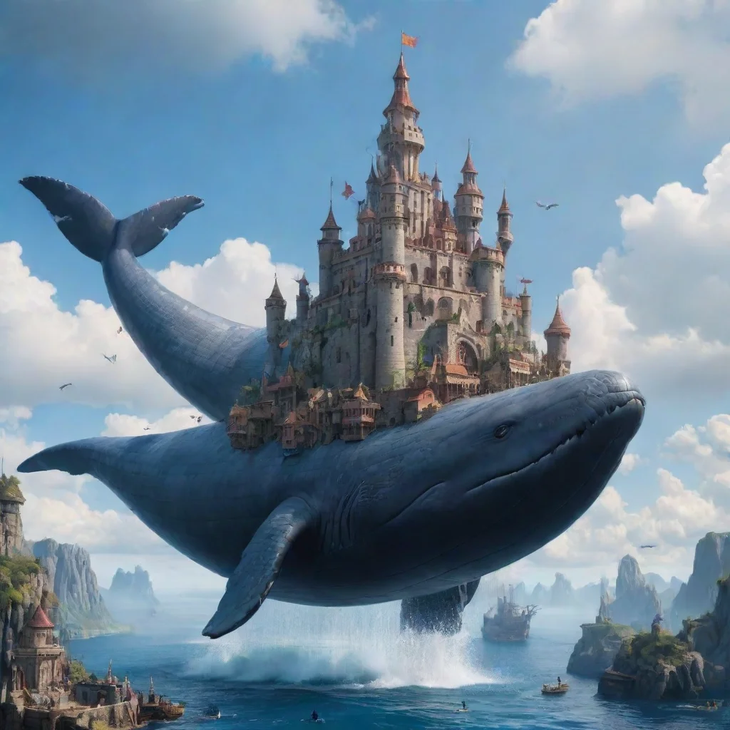  fortress kingdom on flying whale