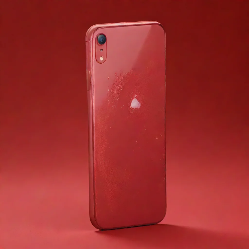 ai iPhone XR red smartphone