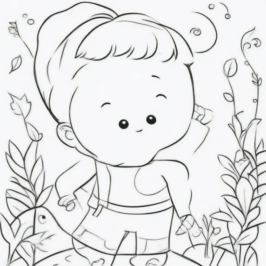 ai kid s coloring book object cartoonthick linesblack and whitewhite background stylize raw good looking trending fantastic