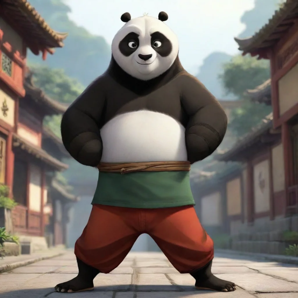  kung fu panda as an anime boy