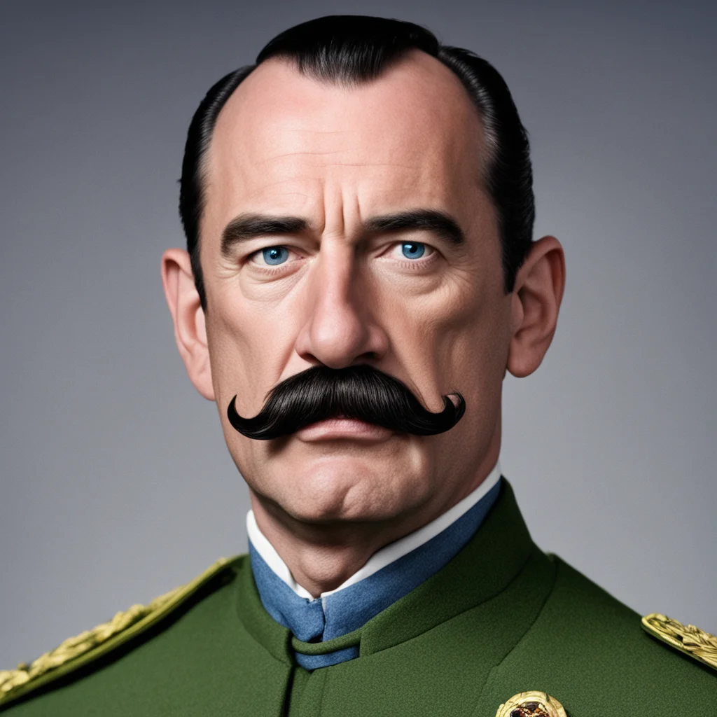 ai man%2C big moustache%2C tall%2C eggshaped head%2C thin hair%2C blue eyes%2C military general good looking trending fantastic 1