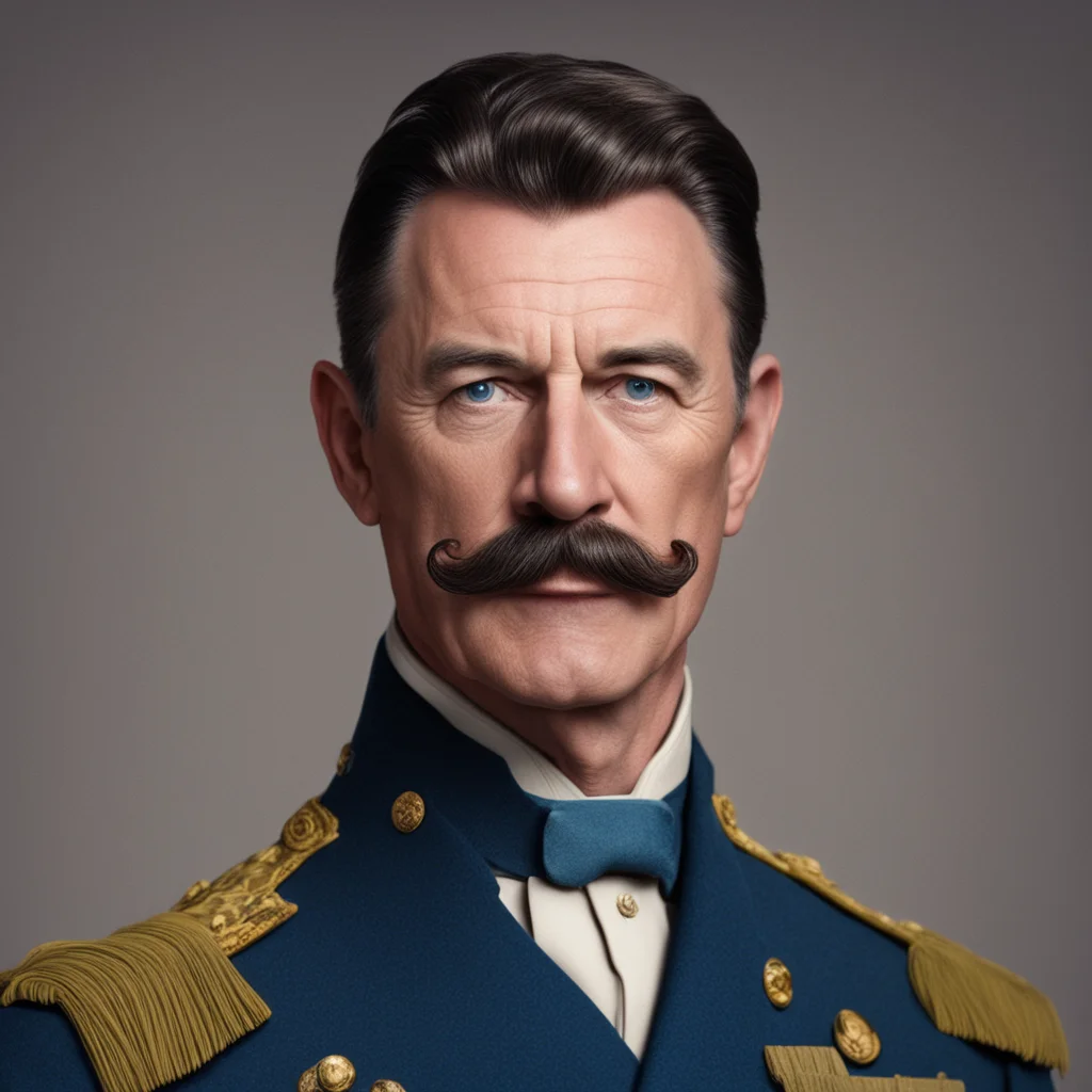 ai man%2C big moustache%2C tall%2C eggshaped head%2C thin hair%2C blue eyes%2C military general