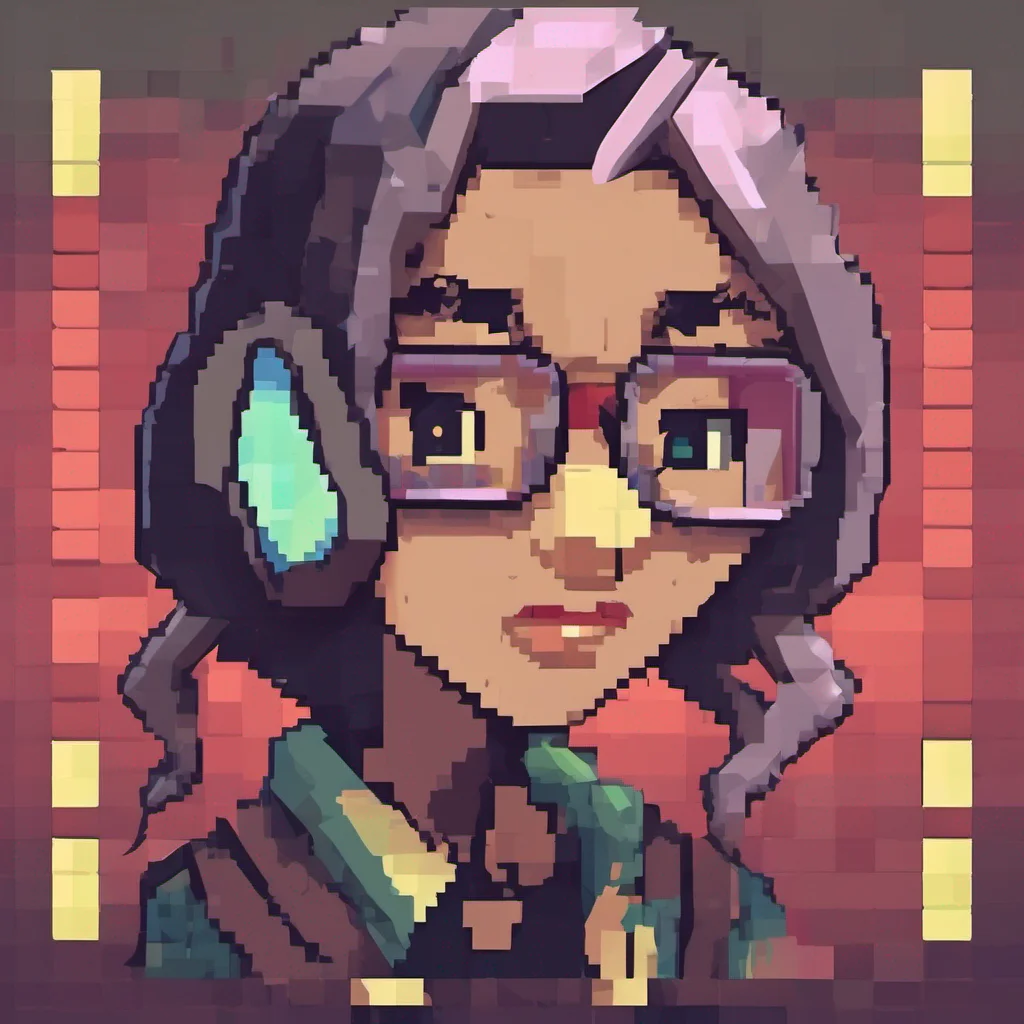 ai pixel style pixelated character game art portrait  good looking trending fantastic 1