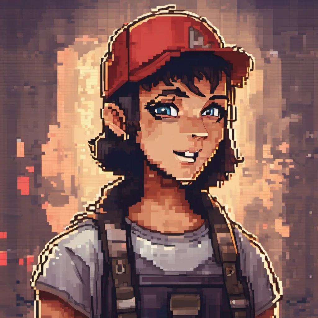  pixel style pixelated character game art portrait 