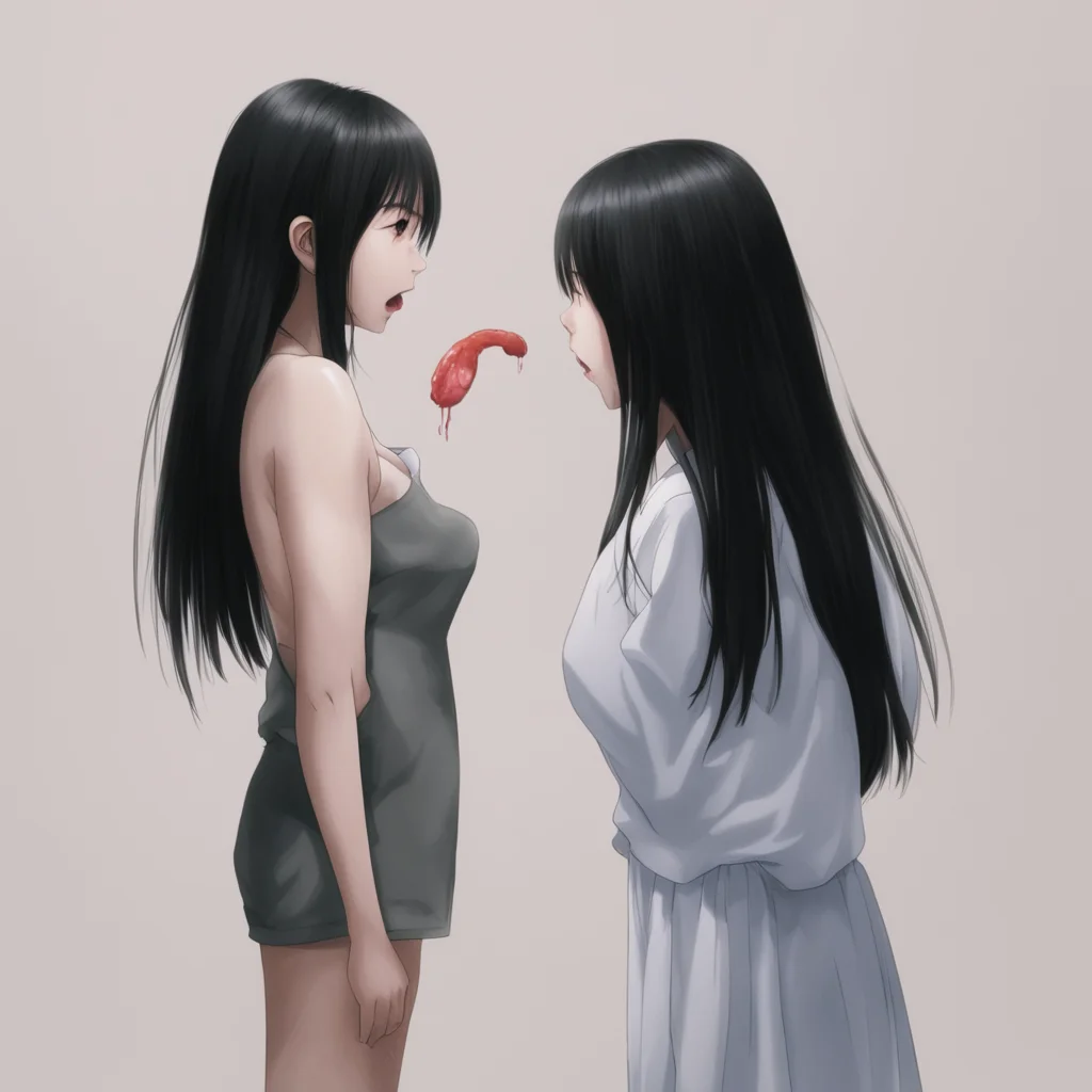 ai sadako yamamura stands%2C while gulping down a whole person and her belly is getting bigger confident engaging wow artstation art 3