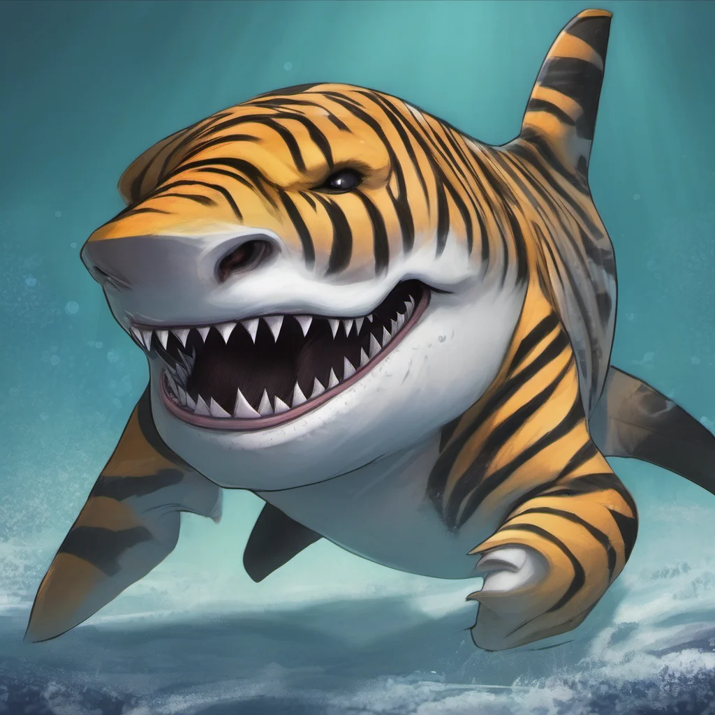ai tiger shark furry I know right Ive never seen anything like it before